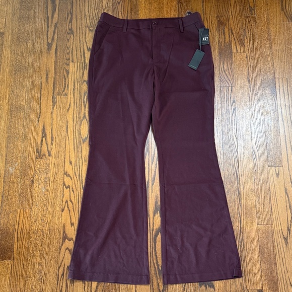Kut from the Kloth Pants - B36 Kut from the Kloth Women's 14 Plus Size Flare Pants in Deep Purple